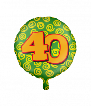 Happy foil balloons - 40 years