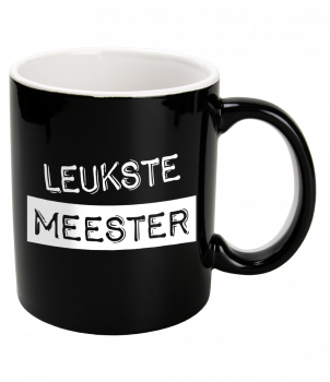 Black & White Mugs - Meester (black)