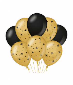 Balloons goldblack - Stars