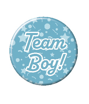 Button klein - Gender reveal team boy