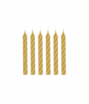 Cake candles - Gold
