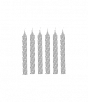 Cake candles - Silver