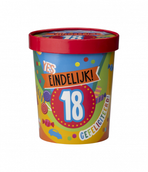 Candy bucket - 18 jaar voor