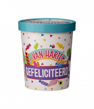 Candy bucket - Gefeliciteerd