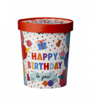 Candy bucket - Happy birthday
