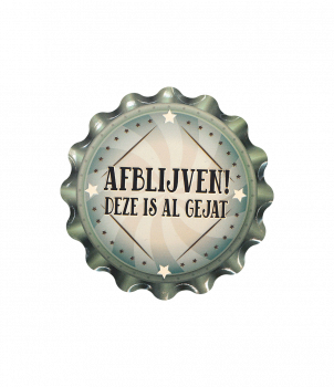 Cap coaster - Afblijven!