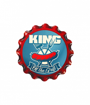 Cap coaster - King of the grill