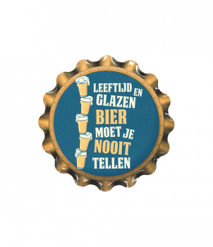 Cap coaster - Leeftijd en glazen bier