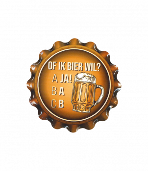 Cap coaster - Of ik bier wil