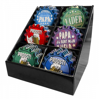 Cap coaster - Vaderdag box (6x6 stuks)
