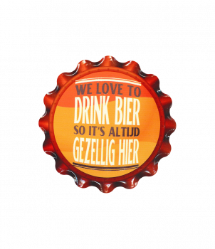 Cap coaster - We love to drink beer