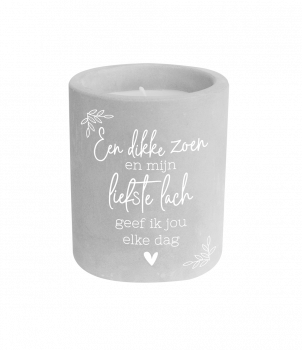 Cement candle - Dikke zoen