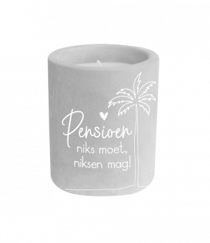 Cement candle - Pensioen