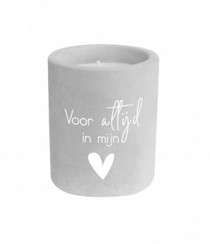 Cement candle - Voor altijd