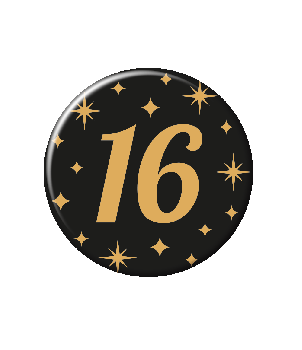 Classy party badge - 16