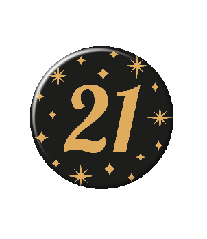 Classy party badge - 21