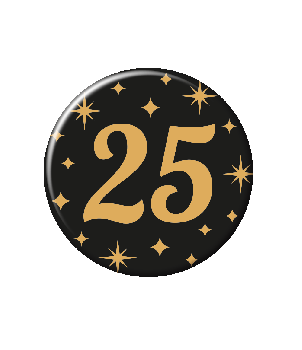 Classy party badge - 25