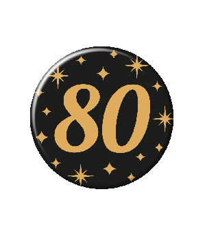 Classy party badge - 80