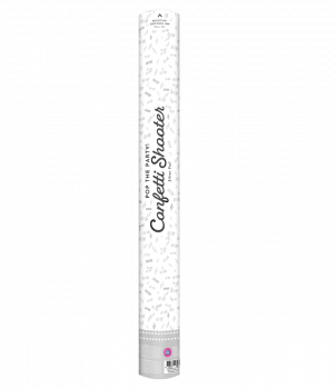 Confetti shooter 60 cm - Silver foil