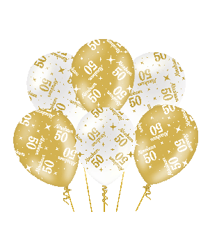 Fancy party balloons - Abraham 50
