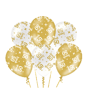 Fancy party balloons - Sarah 50