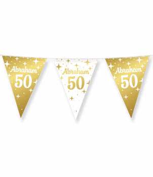 Fancy party flags foil - Abraham 50