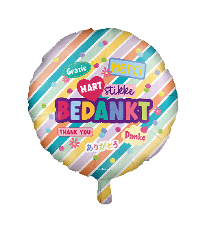 Foil balloon - Bedankt