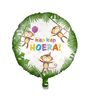 Foil balloon - Hiep hiep hoera