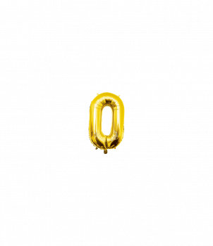 Foil Balloon 40 cm- no.0 Gold