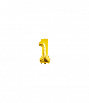 Foil Balloon 40 cm- no.1 Gold