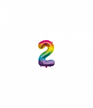 Foil Balloon 40 cm- no.2 Rainbow