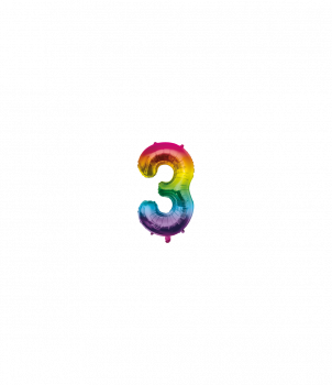 Foil Balloon 40 cm- no.3 Rainbow