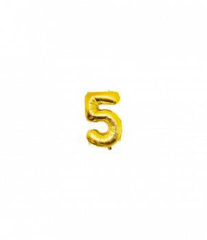 Foil Balloon 40 cm- no.5 Gold