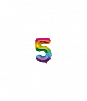 Foil Balloon 40 cm- no.5 Rainbow
