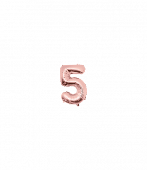 Foil Balloon 40 cm- no.5 Rose Gold