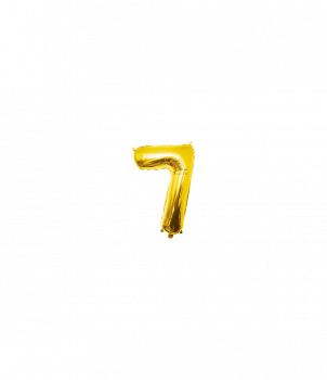 Foil Balloon 40 cm- no.7 Gold
