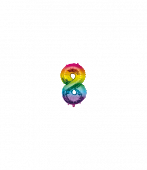 Foil Balloon 40 cm- no.8 Rainbow