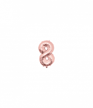 Foil Balloon 40 cm- no.8 Rose Gold
