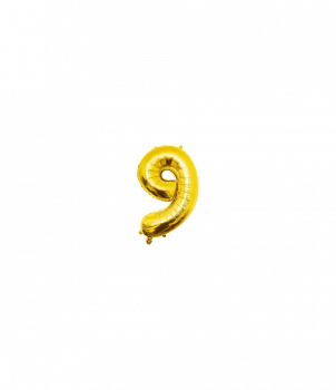 Foil Balloon 40 cm- no.9 Gold