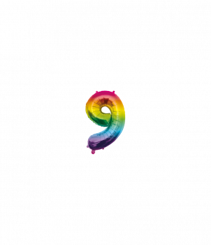 Foil Balloon 40 cm- no.9 Rainbow