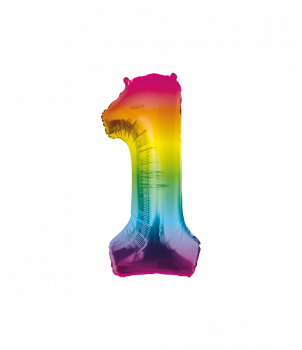Foil Balloon 86 cm- no.1 Rainbow