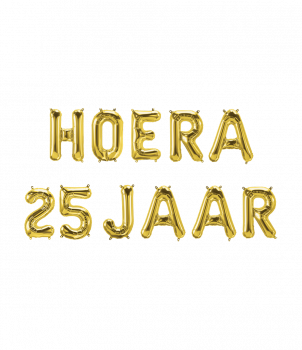 Foil balloon kit - Hoera 25 jaar