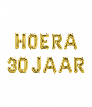 Foil balloon kit - Hoera 30 jaar