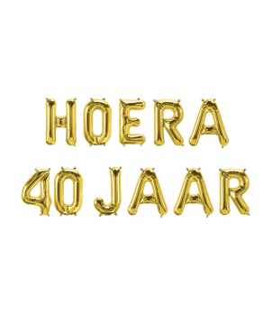 Foil balloon kit - Hoera 40 jaar