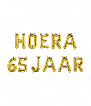 Foil balloon kit - Hoera 65 jaar