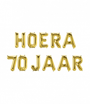 Foil balloon kit - Hoera 70 jaar