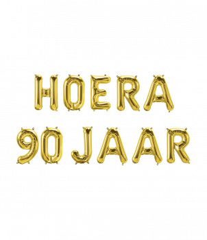 Foil balloon kit - Hoera 90 jaar