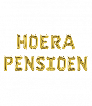 Foil balloon kit - Hoera Pensioen