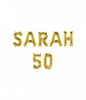 Foil balloon kit - Sarah 50