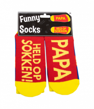 Funny socks - Papa held op sokken